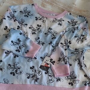 Disney Sleepwear Top Mickey Long‎ Sleeve Large